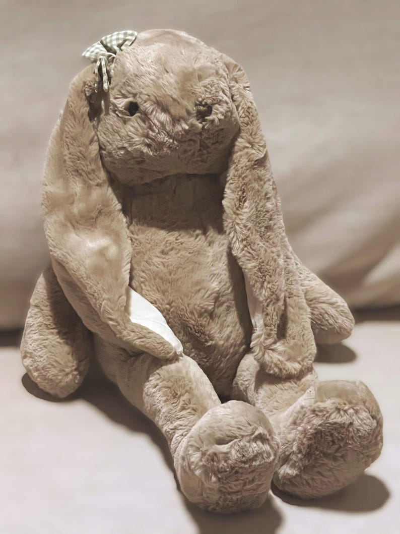 Large Honey or Pale Plush Rabbit: Floppy Eared Cuddly Bunny Toy Gift (66.5cm) image 1
