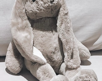 Our gender neutral plush bunny: Floppy Long Eared Cuddly Toy