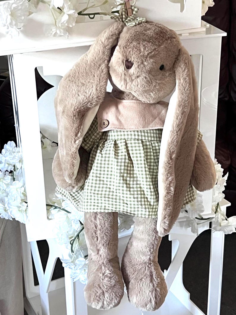 Large Honey or Pale Plush Rabbit: Floppy Eared Cuddly Bunny Toy Gift (66.5cm) image 4