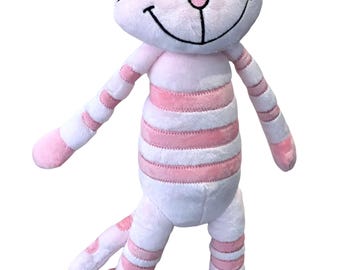 Smiley Pink Plush Toy: Soft Cuddly Gift