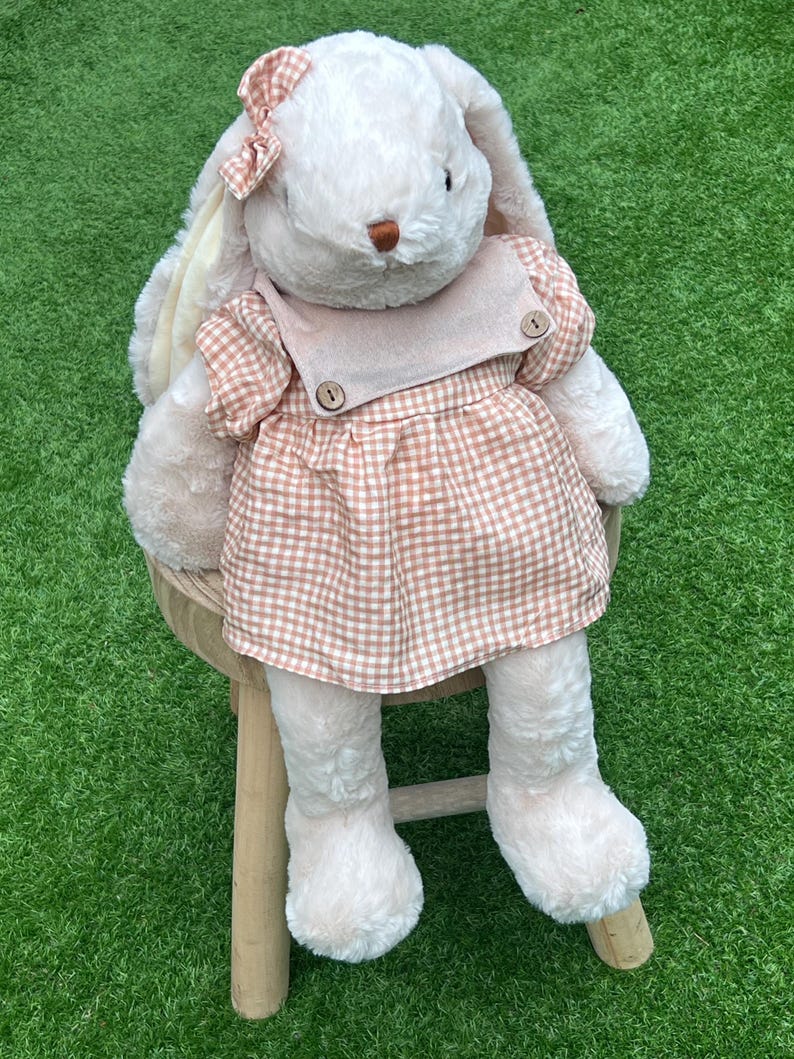 Large Honey or Pale Plush Rabbit: Floppy Eared Cuddly Bunny Toy Gift (66.5cm) image 5