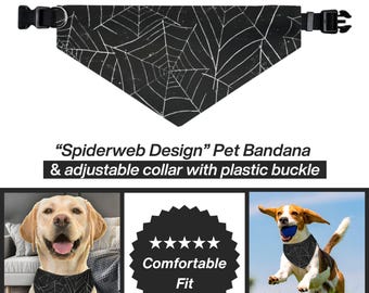 Dog Bandana Collar, Halloween Pet Bandana Collar, Halloween Pet Costume