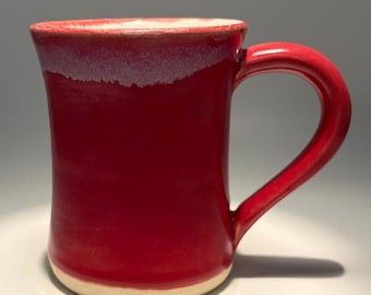 Handmade Raspberry Mug | 9oz Ceramic Coffee Cup
