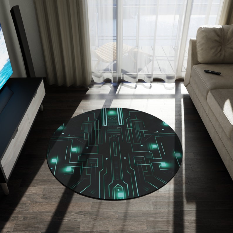 Computer Terminal Rug Computer Board Pattern Kids Gaming Room Rug - Etsy