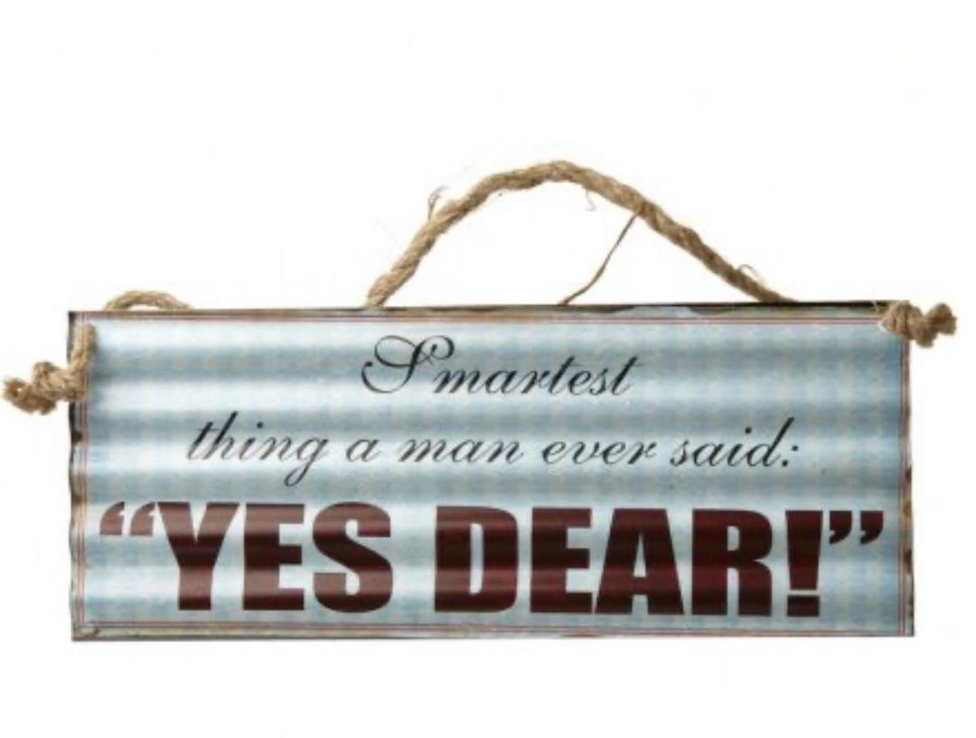Yes Dear Sign - Etsy