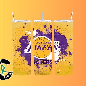 Inspired L.A BasketBall Team 20 oz Sublimation 20 oz Skinny Tumbler