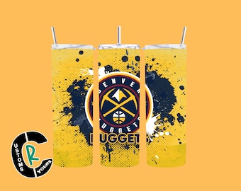 Denver Nuggets Inspired 20 oz Tumbler I Stainless Steel Drinkware I For Sports Fan I Perfect Basketball Fan Gift