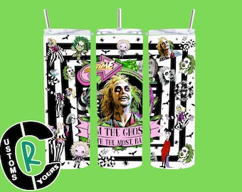 Vaso reutilizable de Beetlejuice para Halloween (20 oz) – Vaso reutilizable espeluznante