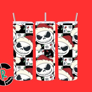 Jack Christmas 20 oz Skinny Sublimation Tumbler I Christmas Gift I Birthday Gift