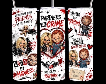 Partners in Crime Halloween 20 oz Tumbler