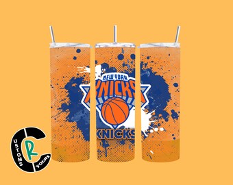 New York Knicks 20 oz Tumbler I Stainless Steel Drinkware I For Sports Fan I Perfect Basketball Fan Gift