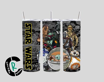 Vaso flaco de sublimación de 20 oz inspirado en StarWars I May the 4th Be With You Regalo