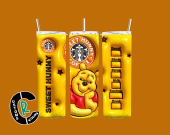 Pooh Bear "Sweet Hunny Coffee" 20oz Tumbler