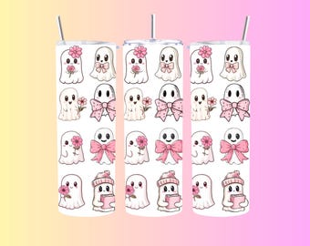 Pink Ribbon Geister 20 oz Becher, gruseliges Geschenk