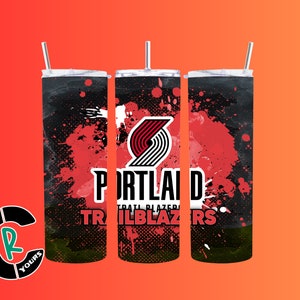 Portland Trail Blazers Inspired 20 oz Tumbler I Stainless Steel Drinkware I For Sports Fan I Perfect Basketball Fan Gift