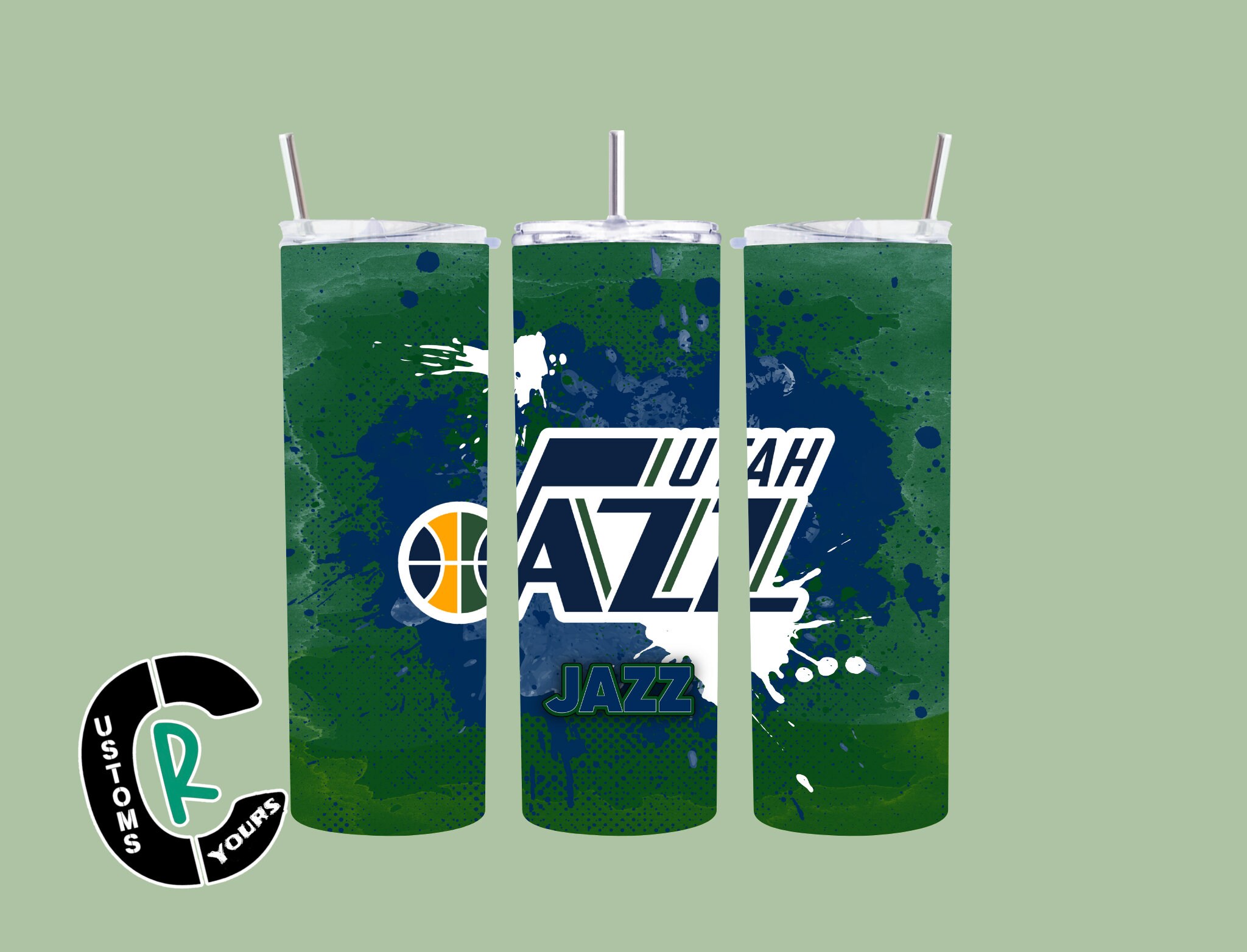 Utha Jazz Inspired 20 oz Tumbler I Stainless Steel Drinkware I For Sports Fan I Perfect Basketball Fan Gift