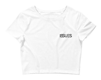 Issues Crop Top | Embroidered