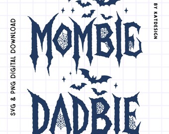 Mom bie Dadbie SVG PNG | Mom Dad Matching Halloween Family Shirts (Digital Download)