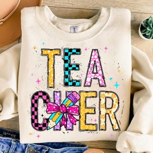 Coquette Teacher PNG Trendy Back to School Sublimation Teacher Appreciation Shirt Design First Day of School PNG Retro Teacher Download