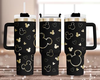 Mickey 40oz Tumbler Laser Engraving Wrap Mickey Pattern Tumbler Wrap SVG 40oz SVG For Laser Rotary