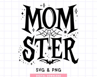 Momster Dadster SVG PNG | Matching Halloween Family Shirts (Digital Download)