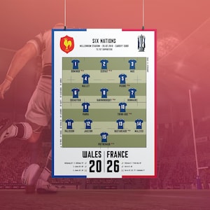Affiche de Rugby 2010 - 6 Nations - France vs Wales