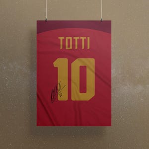 Shirt poster: TOTTI - AS ROMA - 2017