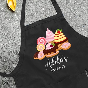 Customized Sweet Baker Apron, Sweet Lover Apron, Baker Gift, Personalized Gift, Funny Apron For Women and Man, Cute Apron, Printed Apron