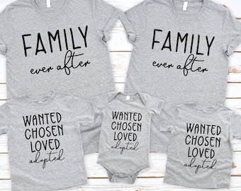 Matching Family Adoption Shirts, Mommy and Me Tops
