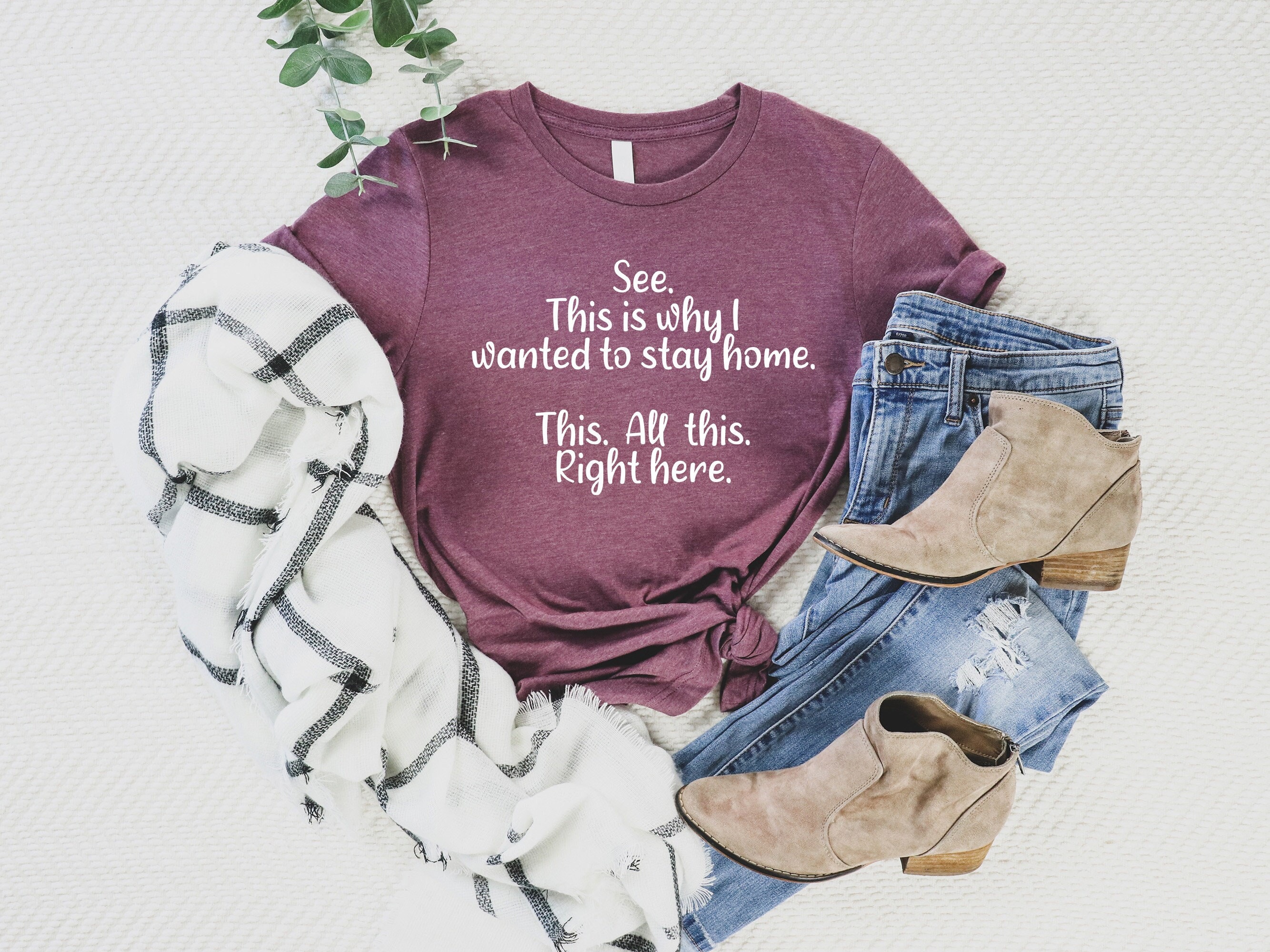 Camiseta gráfica sarcástica divertida: Mira, esta es la razón por la que quería quedarme en casa.