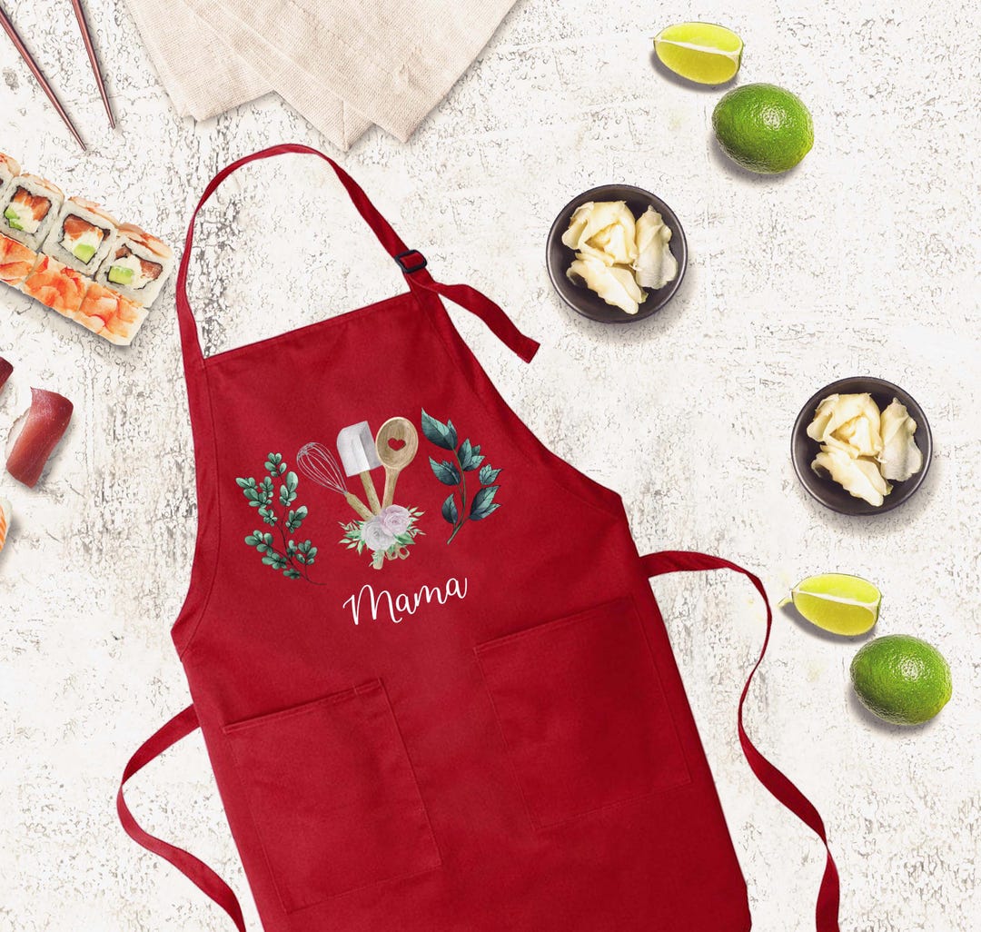 Personalized Mom & Kids Apron, Custom Matching Aprons With Pockets ...