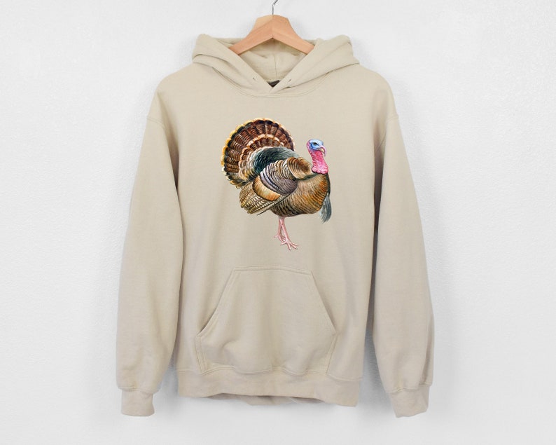 Vintage Turkey Sweatshirt: Thanksgiving Autumn Hoodie image 4