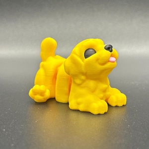 Golden Retriever Flexi - Adorable Articulating Dog - 3D Printed