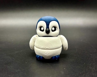 Flexi Baby Penguin – 3D Printed Mini Figure or Keychain