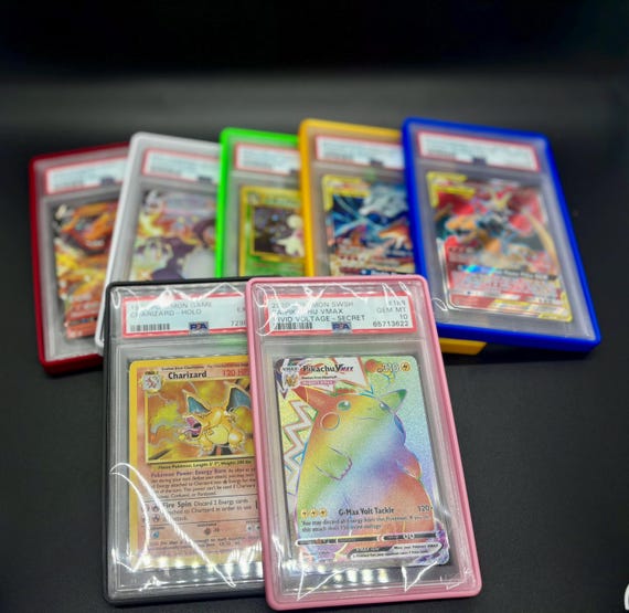 best graded card case Amazon.com: FunGuys Graded Card Storage Box, Trading Card Case for PSA  Graded Pokemon Cards, Sports Card Storage Boxes as PSA Card Holder,  Baseball Card Slab Case Holder for Trading Cards : FunGuys: main image 1