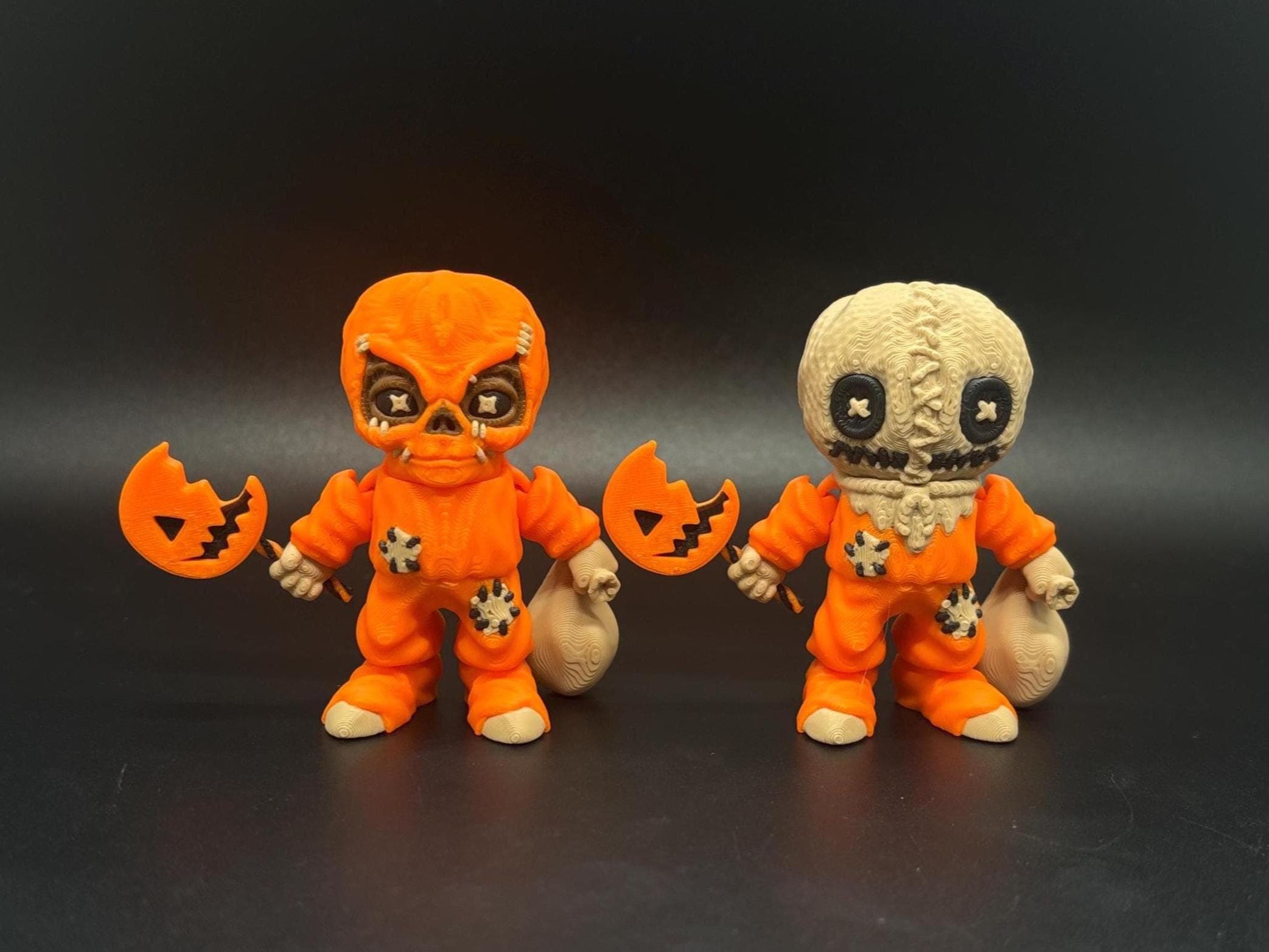 3D Printed Sam Figurine: Trick 'r Treat Collectible with Lollipop
