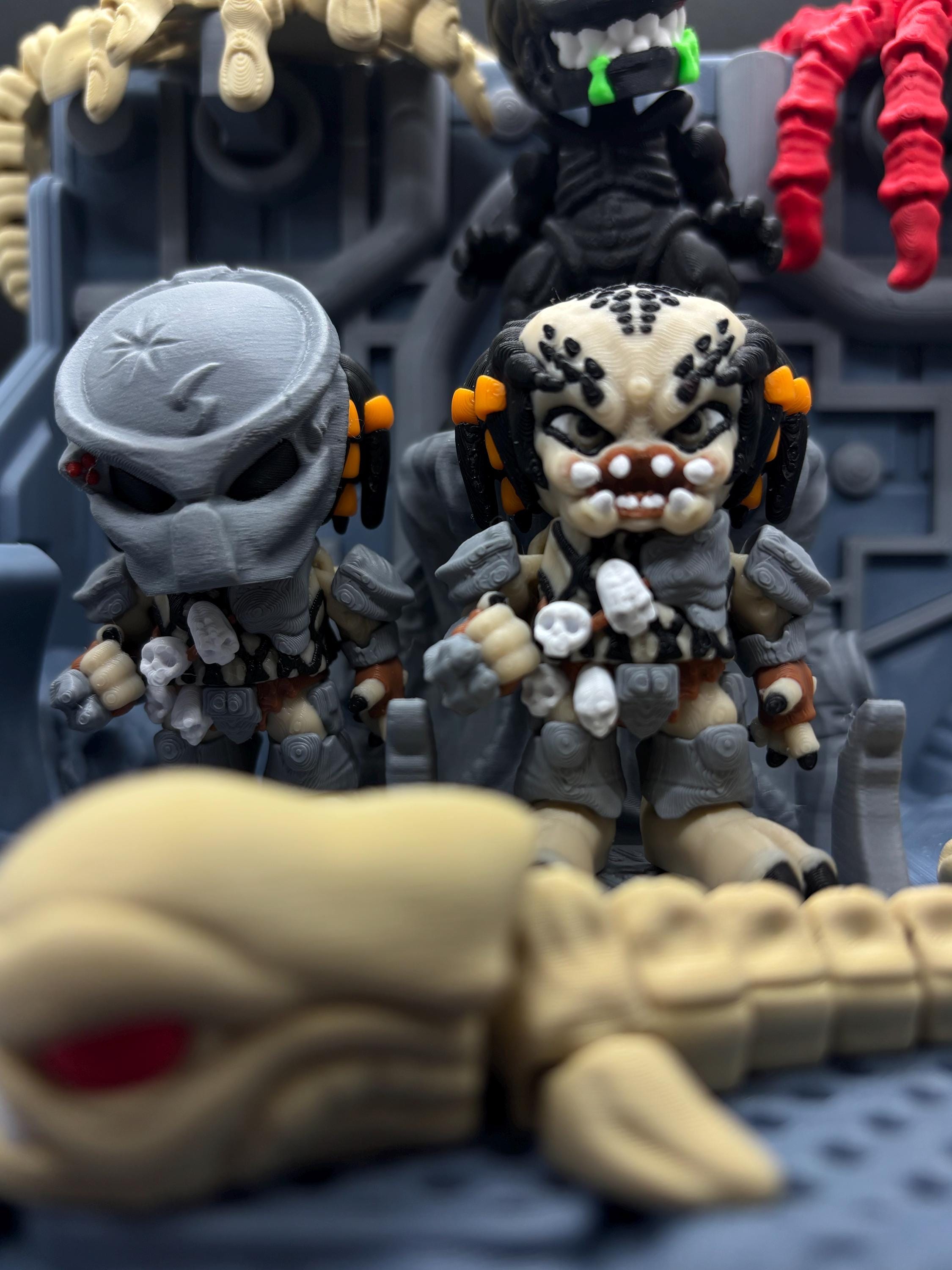 Alien Vs Predator Flexi Figures & Playset – 3D Printed