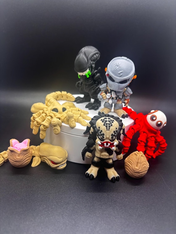 Alien Vs Predator Flexi Figures & Playset – 3D Printed
