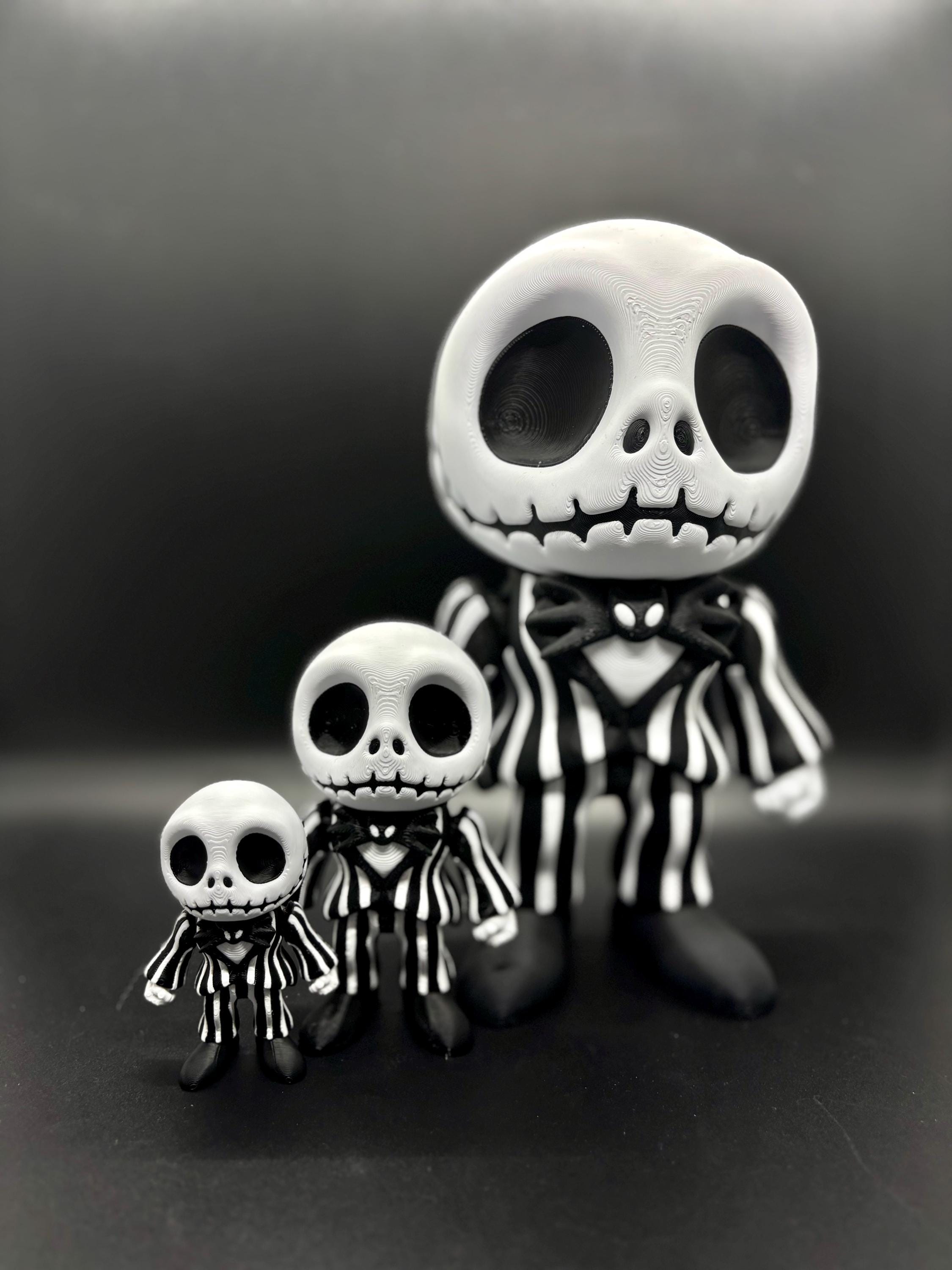 Articulating Jack Skellington Figure: 3D Printed Flexi Toy