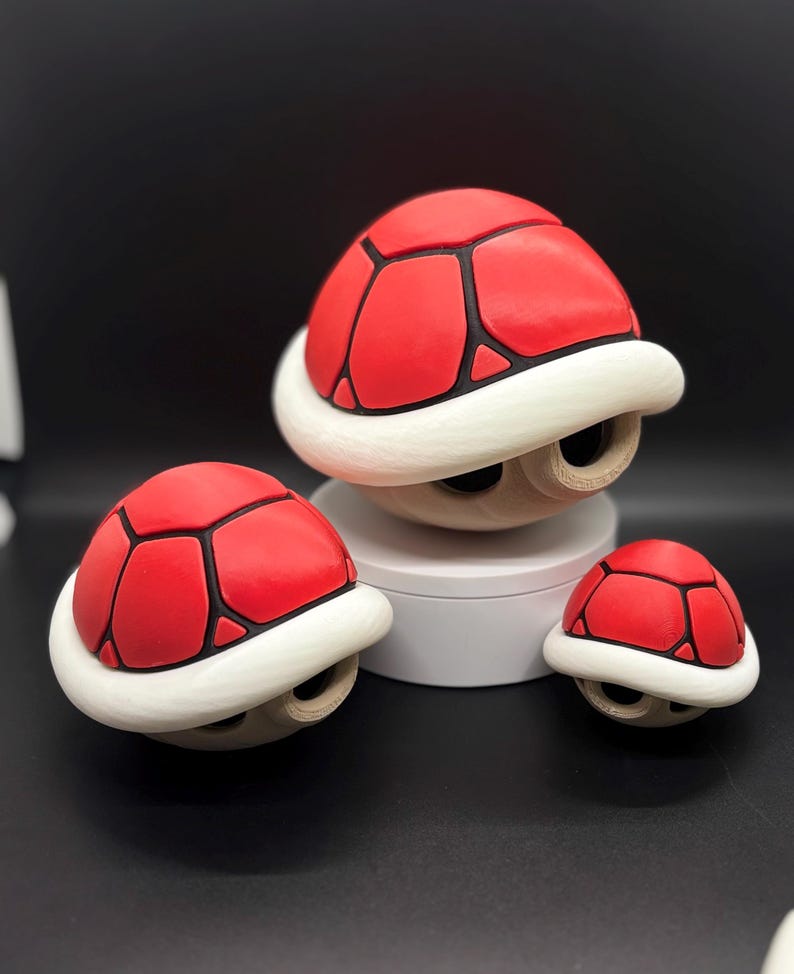 3D Printed Mario Shell – Green, Red, or Blue | 3 Sizes Available ...
