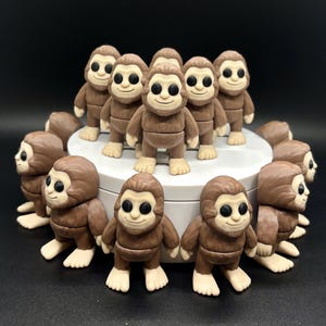 3D Printed TINY Bigfoot – Adorable Forest Sasquatch Figure