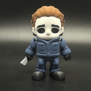 Flexi Michael Myers – 3D Printed Articulating Horror Figure | Halloween Slasher Collectible | Wiggly Flexi Toy