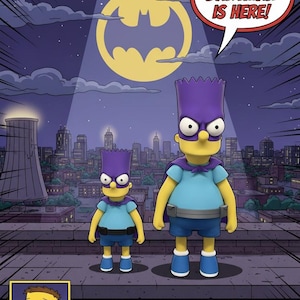 3D Printed Bartman Figure: The Simpsons Collectible Toy