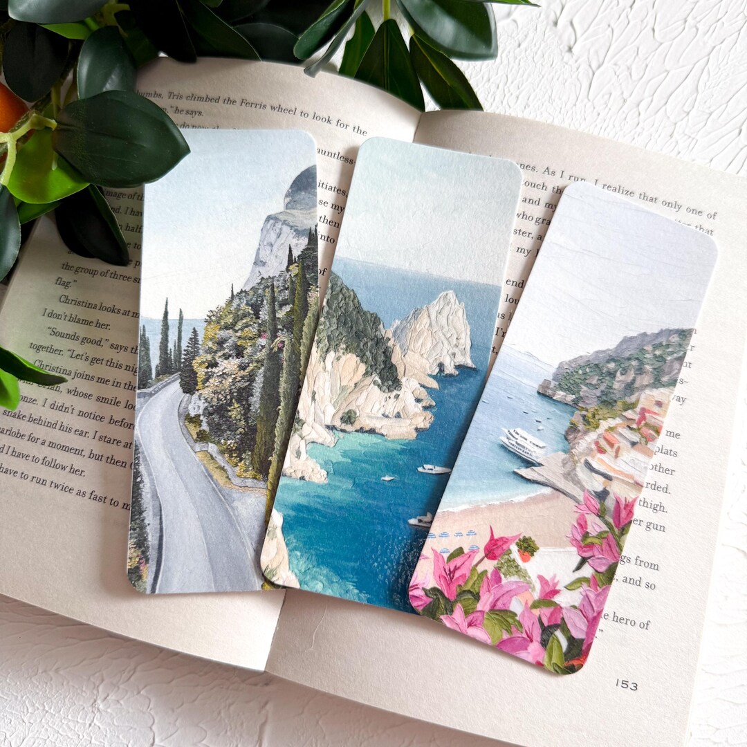 Coastal Italy Bookmark Set - Etsy