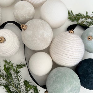 Textured Christmas Ornaments