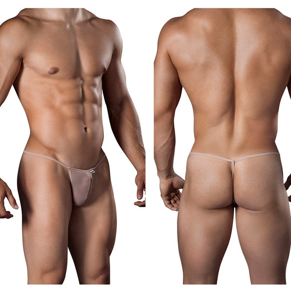 Men's Exotic Thongs Color Beige