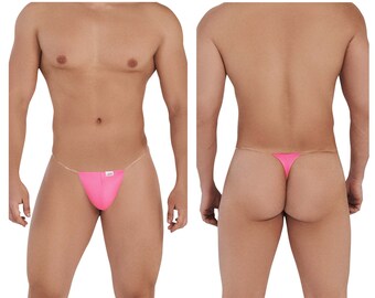 Men's Exotic Invisible Micro Thong Color Pink For Lounging, As Lingerie or For a Very Hot Date!