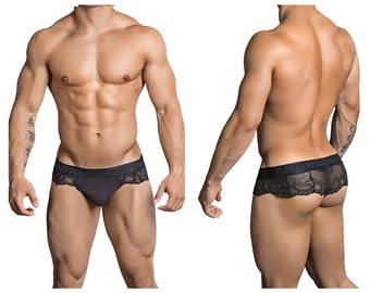 Men's Exotic Thongs Color Black. For Lounging, As Lingerie or For a Hot Date!