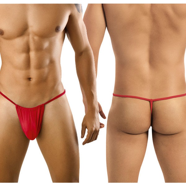 Men's Exotic G-String Thong Color Red