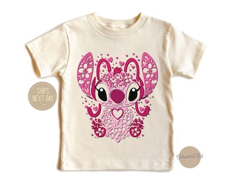 Disney Stitch Shirt, Angel Shirt, Stitch Angel Shirt, Stitch and Angel Party Shirt, Disney Kids Shirt,Disney World Shirt, Stitch Lilo Shirt